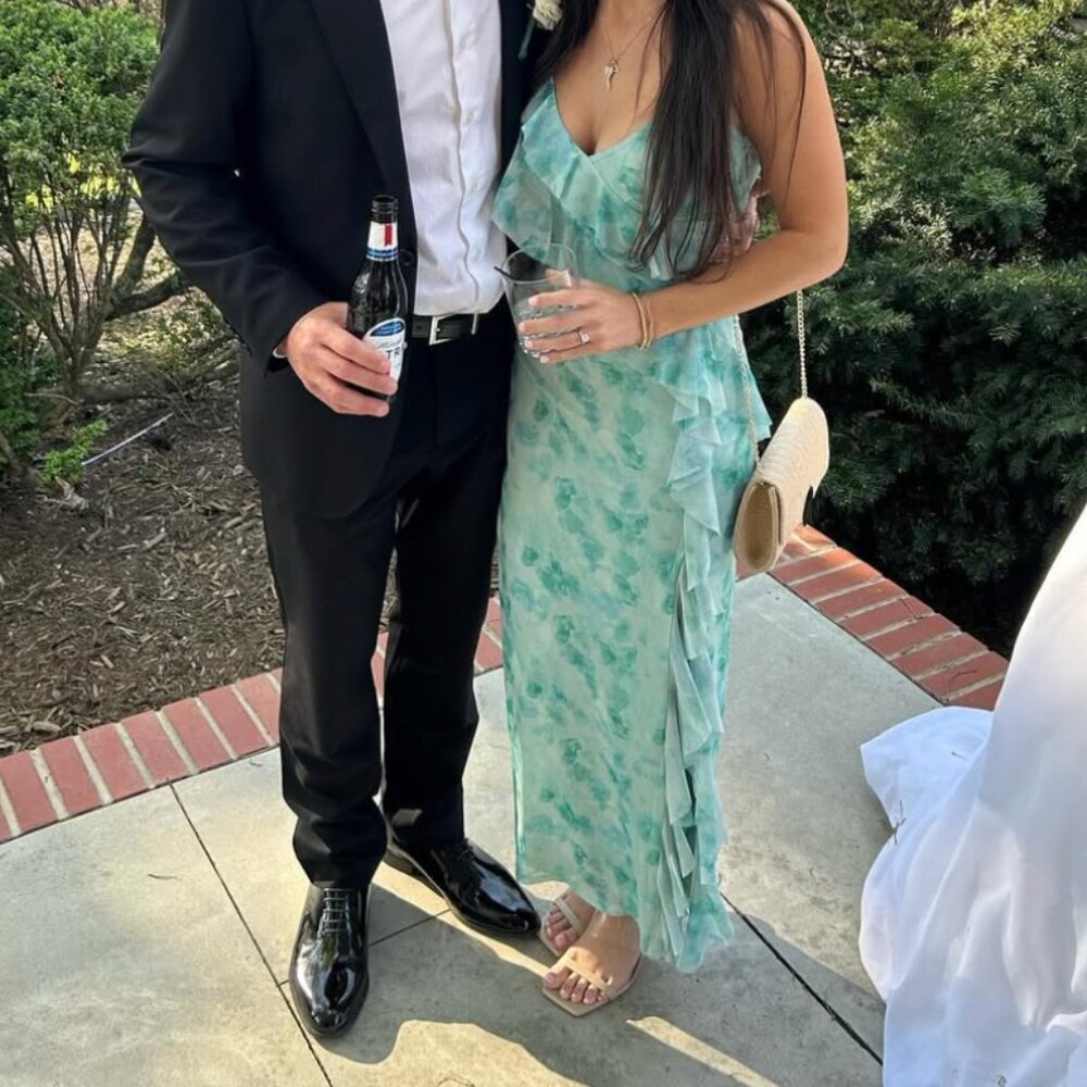 Elegant Green Maxi Dress